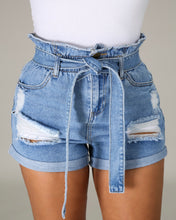 Load image into Gallery viewer, Let ride ( denim shorts)
